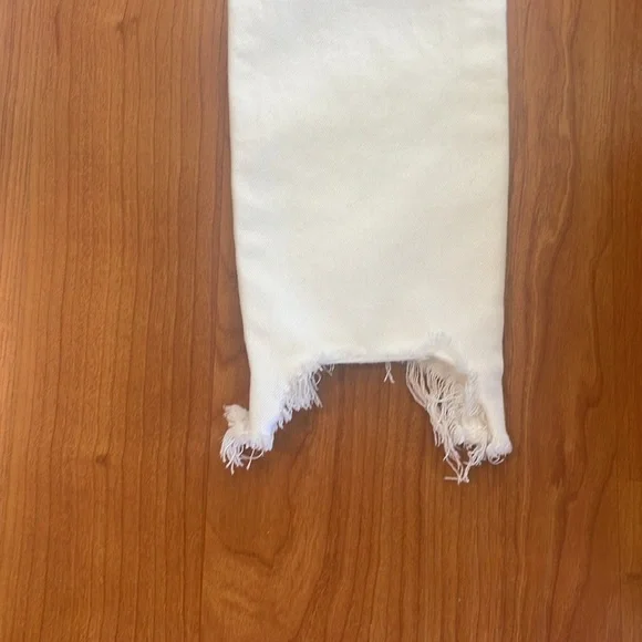 New Abercrombie & Fitch white ankle Skinny Jeans frayed 2 26 - Picture 5 of 6